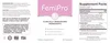 FemiPro - Supplement Facts